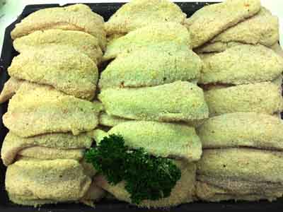 Mini breast schnitzels Mini breast schnitzels